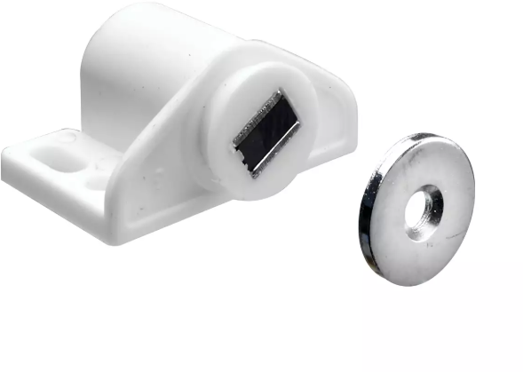 Hettich Magnetschnäpper weiss, 18 x 27mm, Haltekraft 2kg, à 2 Stk - Diverse Möbelbeschläge und Zubehör