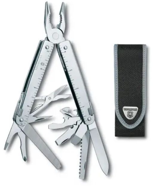 VICTORINOX Swiss Tool X, mit Nylonetui, 3.0327.N - Heften, Schneiden