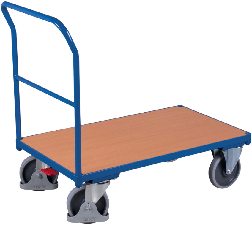 Schiebebügelwagen Nutzfläche 975 x 500 mm, Tragkraft 400 kg - Transportgeräte