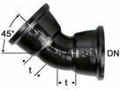 STM-Bogen 2M Fig. 2822a 45° DN 80 - Von Roll Steckmuffenformstücke