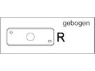 Auflagebleche schmale Ausführung R Ø 42.4/12 mm 30x2.5 mm geschliffen 1.4301 - INOXTECH-Handlauf-/Geländer-System