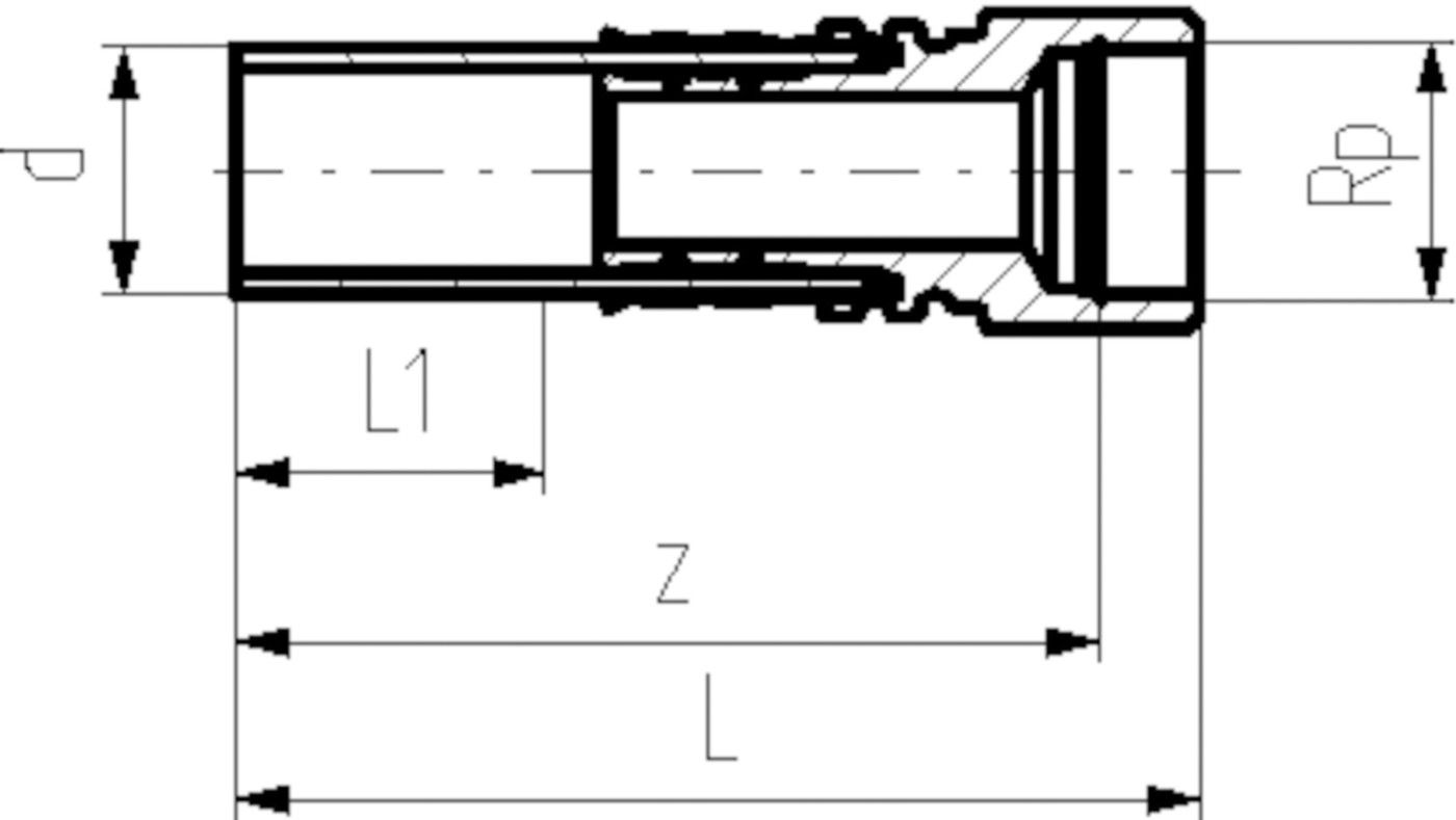 COOL-FIT Übergang mit IG 32x 1/2" PE / Edelstahl 738 944 008 - GF COOL-FIT 2.0