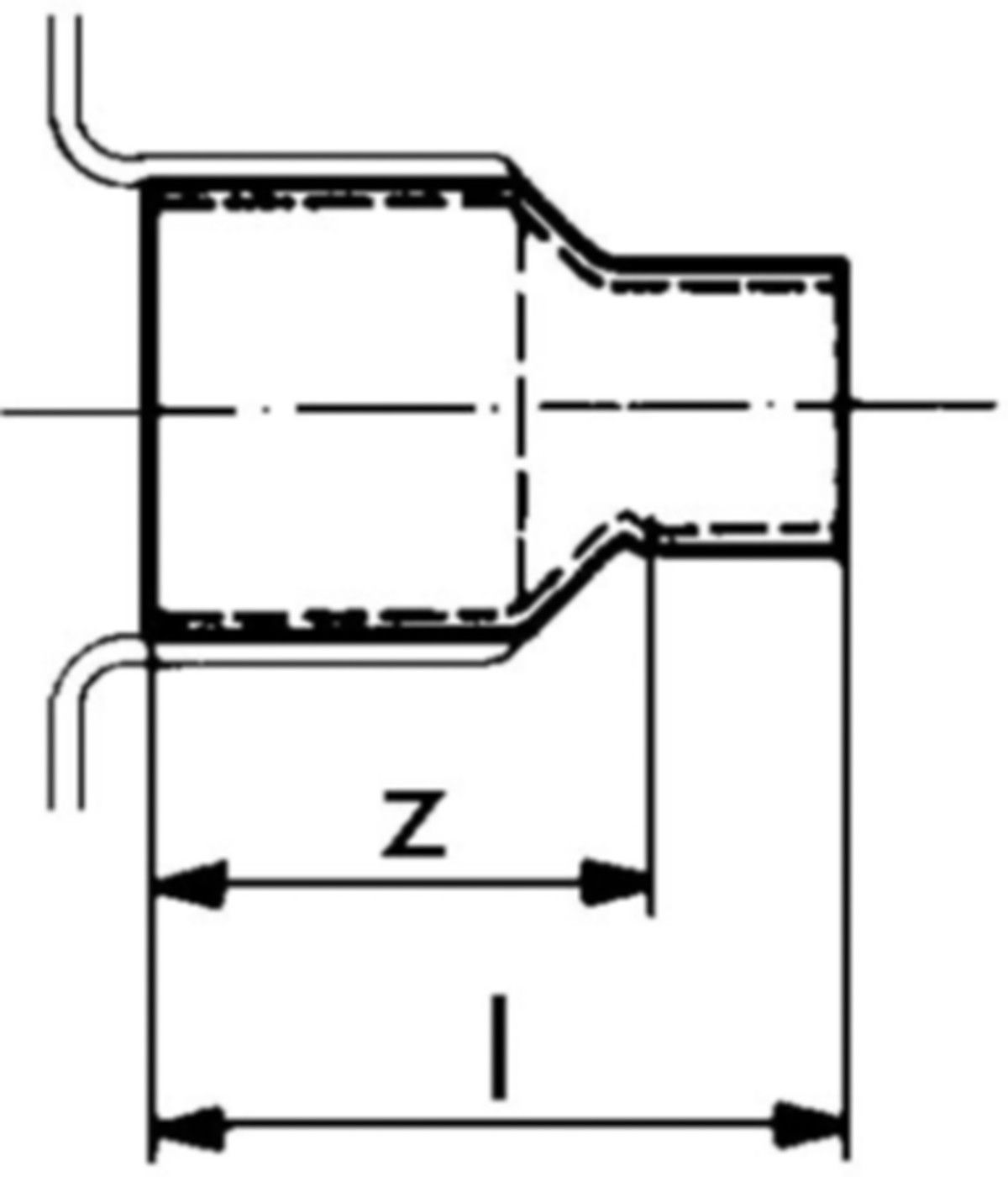 Löt-Reduktion lang 7243 18-15 mm 767 243 042 - GF Lötfittings