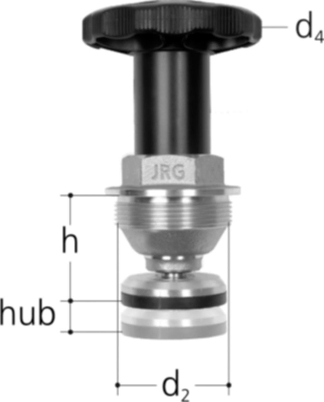 Oberteil Geradsitzventil 1" 5395.400 Ventildichtung EPDM, mit Handrad - JRG Armaturen