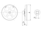 Handrad zu Modell 1004,2004 und 4004 DN 100 - 150 - Wild Armaturen