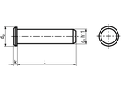 Bolzen o Splintloch f Gabelköpfe St BN485 DIN1434 10x50 - Bossard Schrauben