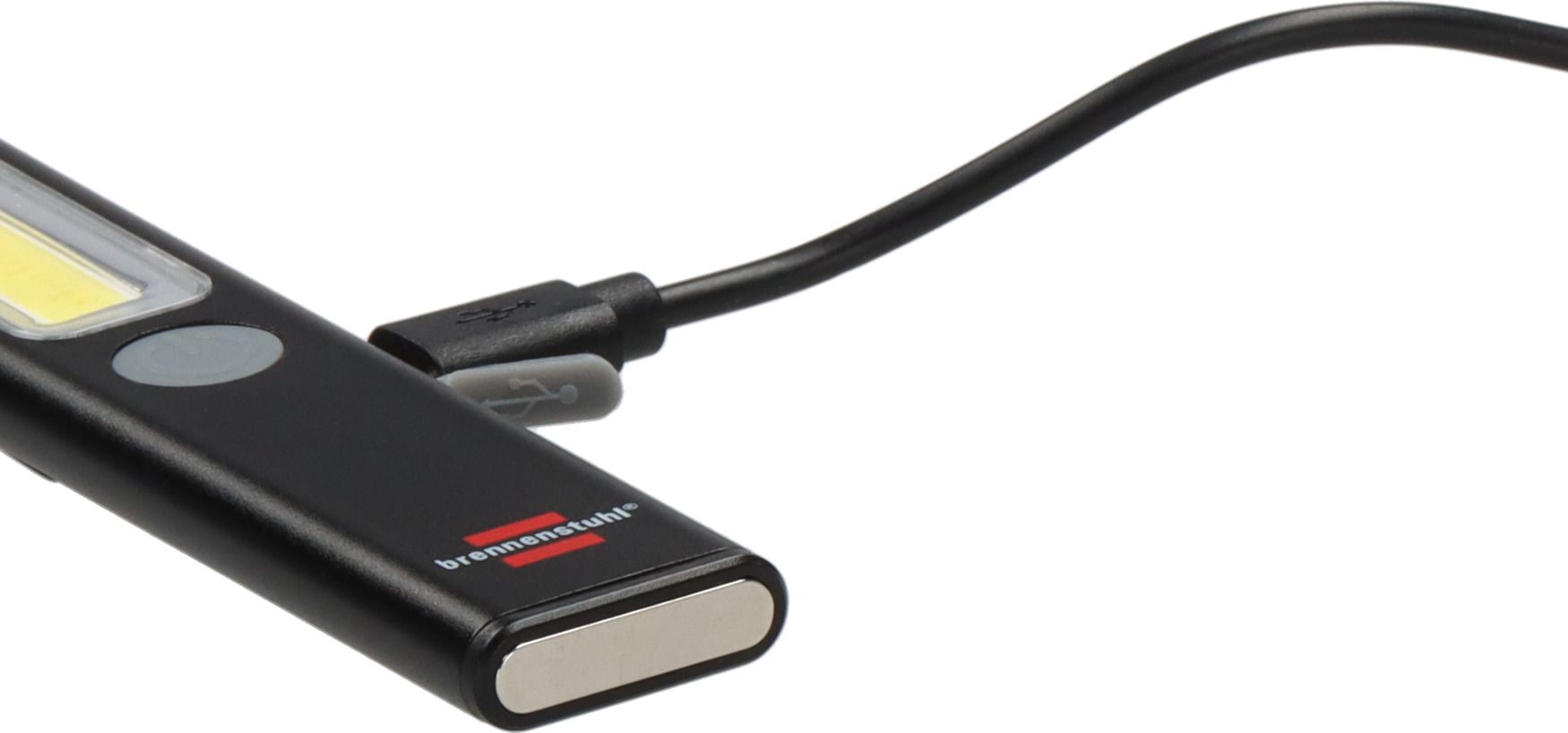BRENNENSTUHL LED Akku Handleuchte PL 200 A 200lm, 6500K, mit Clip und Magnet - Lampen, Leuchten