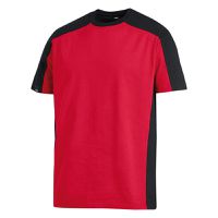 FHB MARC T-Shirt zweifarbig rot-schwarz Gr. 2XL - Textilien