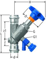 Schrägsitzventile NUSSBAUM Optipress-Aquaplus