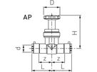 Ventil für Heizwendelschweissung 6211 25mm (DN 20) 761 069 648 - GF Instaflex-HWS-Schweisssystem