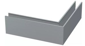 Geschweisste Geländerecke 90° Profil 137321 , 3 Seitig verschweisst , - INOXTECH-Handlauf-/Geländer-System