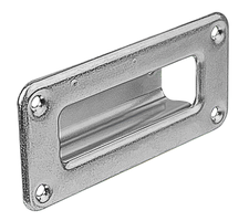 WEBI Schiebetür-Muschelgriff LxB=150x70mm, verzinkt - Schiebetür- und Schiebetorbeschläge