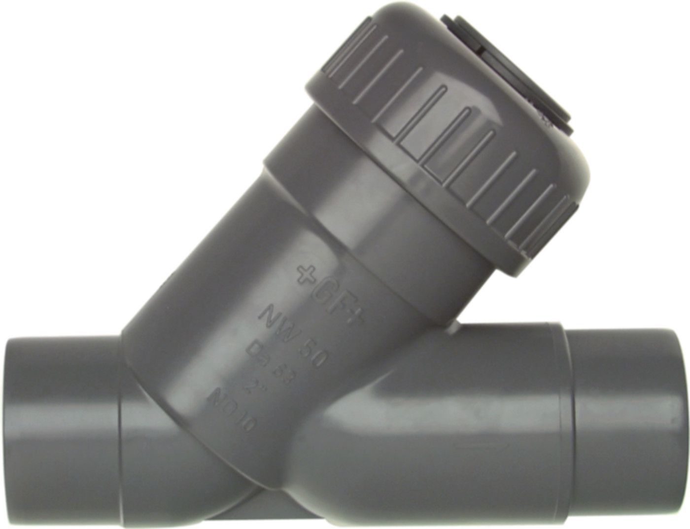 Schrägsitz - RV EPDM m/Stutzen 16 mm 161 303 005 - GF Hart PVC-U Formstücke