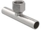 T-Stück m/IG 42mm-1/2"-42mm 21345 mit Steckende - Mapress-Heizungs-Formstücke