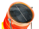 Baustellen-Warnleuchte Hybried Solar/Batterie mit Schlüssel, ohne Batterie - Elektrozubehör