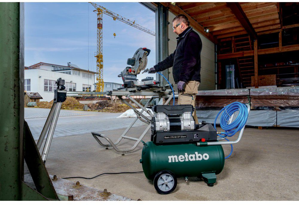 Kompressor Basic 270-50 OF Silent 50l, 10 bar 1.5kW, 37kg - Metabo Elektrowerkzeuge