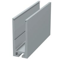 Alu U-Profil Ganzglasgeländer Basic mit Nutenstein 173x68mm , Kanal für Nutensteine L=6000mm - INOXTECH-Handlauf-/Geländer-System
