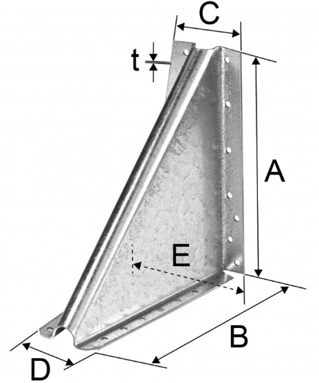 SIMPSON Knagge 170 160x160x92x2mm, verzinkt - Holzverbinder