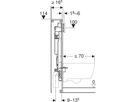 Wand-WC-Element Sigma 461.323.00.6 Typ 114 Elektro-und Kommunikationsanschl. - Geberit-GIS