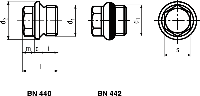 Verschl 6-kt Rohrgew mit Dicht St BN442 DIN910 G3/4A - Bossard Schrauben