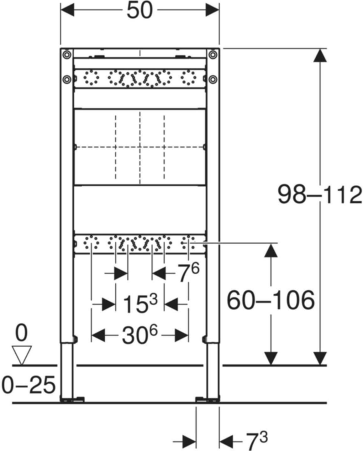 Element für Bad- und Duscharmaturen für UP-Wandarmatur, Typ 112,111.744.00.2 - Geberit-Duofix