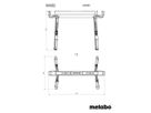 Arbeitsbock-Set MAB 82 H=615-820mm , Max 590 Kg/stk - Metabo Elektrowerkzeuge
