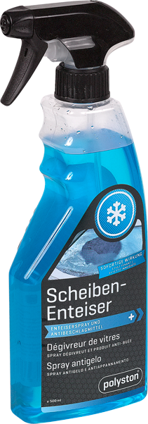 Scheibenenteiser Polyston Spray 500ml, befreit die Scheibe von Eis - Reinigung