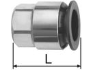 Schnellverschlusskappe, mit Stützhülse d 16 mm L 32 9831.16 - SudoFIT-Formstücke