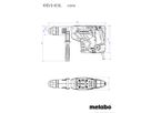 Kombihammer SDS-max, KHEV 8-45 BL 1500W, bis Ø 45mm, 12.2 J - Metabo Elektrowerkzeuge