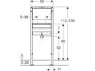 Waschtisch-Element für UP-Wandarmatur 111.802.00.2 Typ 130,Brandschutz El90 - Geberit-Duofix