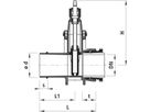 Spitzend/Schraubmuffenschieber 4250 DN 100 - Hawle Armaturen