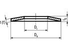 Tellerfedern Werknorm Federstahl BN806 50/22,4/2,5 - Bossard Schrauben