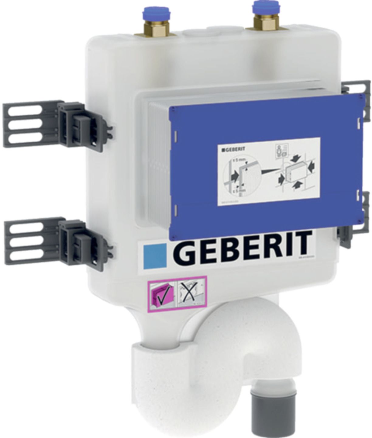 Hygienespülung HS50 mit 1 Wasseranschluss rechts 50mm 1/2" 616.272.00.1 - Geberit Systemventile / Armaturen