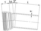 SM-Bogen 1M  MK 5°, mit Gleit- und Dichtring DN 200 - Wild Schraubmuffenformstücke