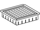 Ergänzungsset begehbar f/Dachwasserein. 359.039.00.1 mit Gitterrost 20x20 - Geberit-Dachentwässerung