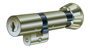 KABA 8 Drehknopfzylinder Typ M1519 42.5/32.5, mit 3 Schlüssel - Kaba 8, Lagerprodukt