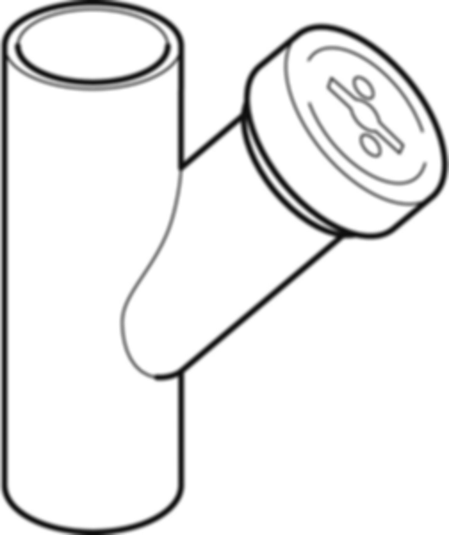 Putzstück 45° 368.453.16.1 d 125/110mm - Geberit-PE-Formstücke