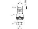Übergang mit loser Überwurfmutter 6216 32mm - 1" 761 069 690 (761 069 375) - GF Instaflex-HWS-Schweisssystem