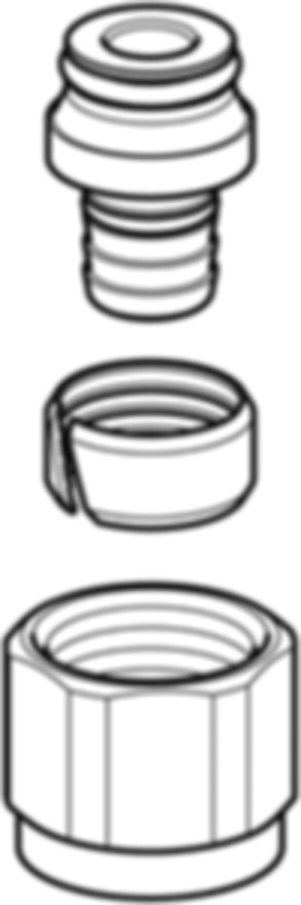 Anschlussverschraubung m/IG 16-1/2" 650.533.22.1 - Geberit FlowFit-Rohre/Formstücke
