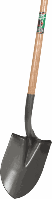 OFFNER Wurfschaufel mit langer Dülle aus Stahl, 120cm - Gartenbauwerkzeuge