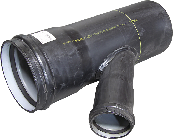 PEHD Abzweiger, segmentierte Ausführung NW: 250/200mm 45° - PE Formstücke segmentiert