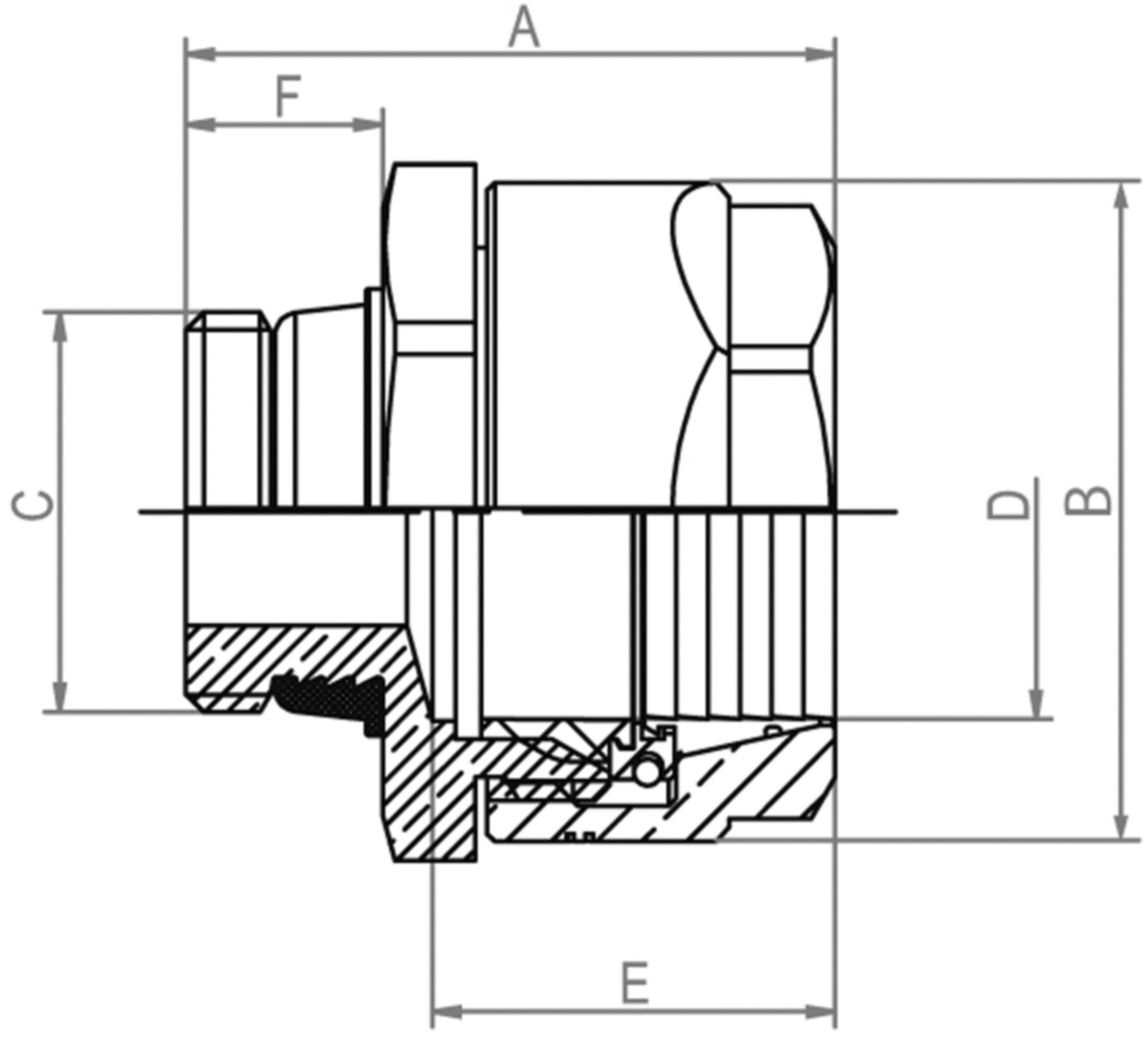 Schwarzrohradapter m.AG FLAMCO SX PLUS G 1/2" x 1/2" - Flamco Zubehör