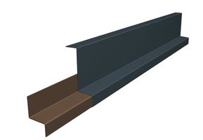 PREFA Ortgangstreifen stucco 28 P.10 prefabronze 15421028 - PREFA Dachsysteme