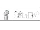 Rohrsattel beweglich 42.4/33.7 mm geschliffen 136152 - INOXTECH-Handlauf-/Geländer-System