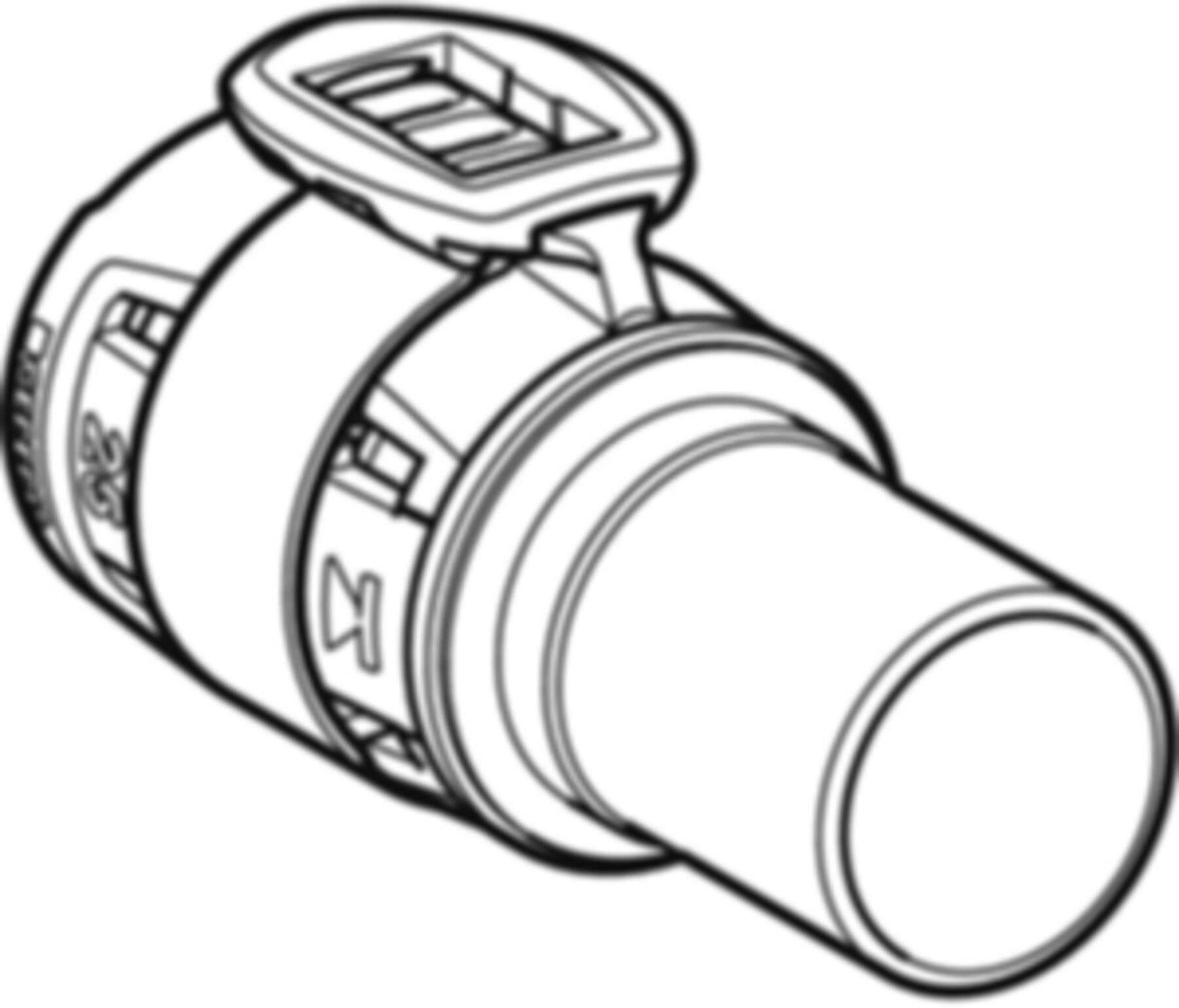 Übergang 40mm-35mm 620.255.00.1 auf Mapress Steckende Edelstahl - Geberit FlowFit-Rohre/Formstücke