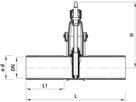 Spitzend/Spitzendschieber Gas 4115 DN 80 - Hawle Armaturen