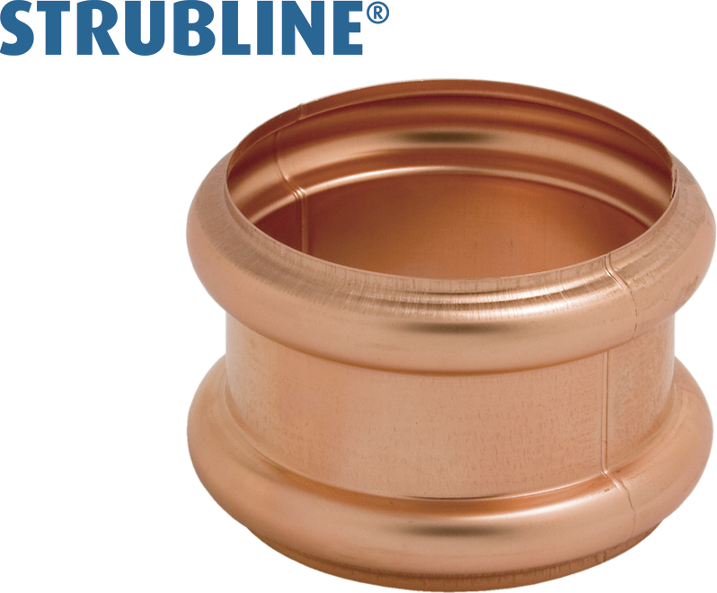 Doppelwulsten 75 mm 294 "Strubline" - Kupfer Spenglereihalbfabrikate