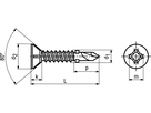 Senk-Bohrschr Ripp/Flügel Phil vzb BN1005 4,2x25 - Bossard Schrauben