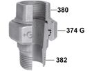 Verschraubung 341 S 3" m/Kegeld. 770 341 111 - GF schw. Tempergussfittings