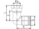 Übergangs-Winkel iFit mit IG 16/20-1/2" 762 101 287 (762 101 101) - GF I-Fit Formstücke + Werkzeuge